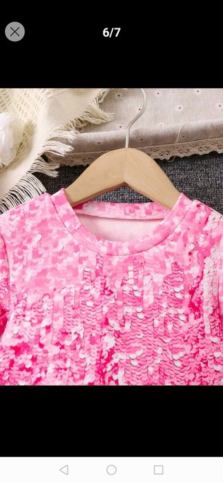 Rochie barbie roz fetite pene 7 ani