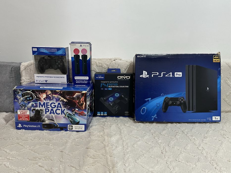Продам Сони плейстейшен 4про 1тр+ Vr