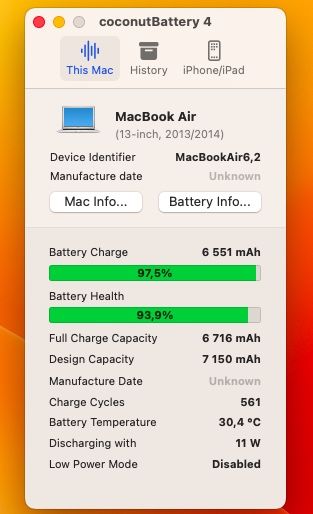 Apple Macbook Air A1466