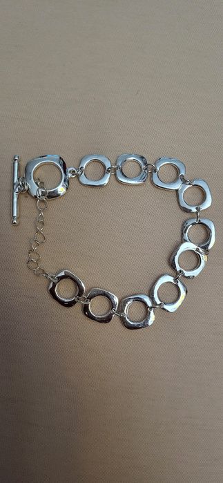 Brățară argint model unisex, lungime 16 cm+5 cm lanțul de închidere