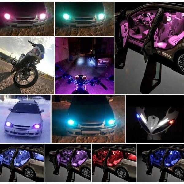 Диодна крушка (LED крушка) с дистанционно 16 цвята - 4 режима.