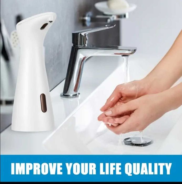 Dozator automat dispenser de sapun cu senzor, ABS/PP capacitate 200 ml