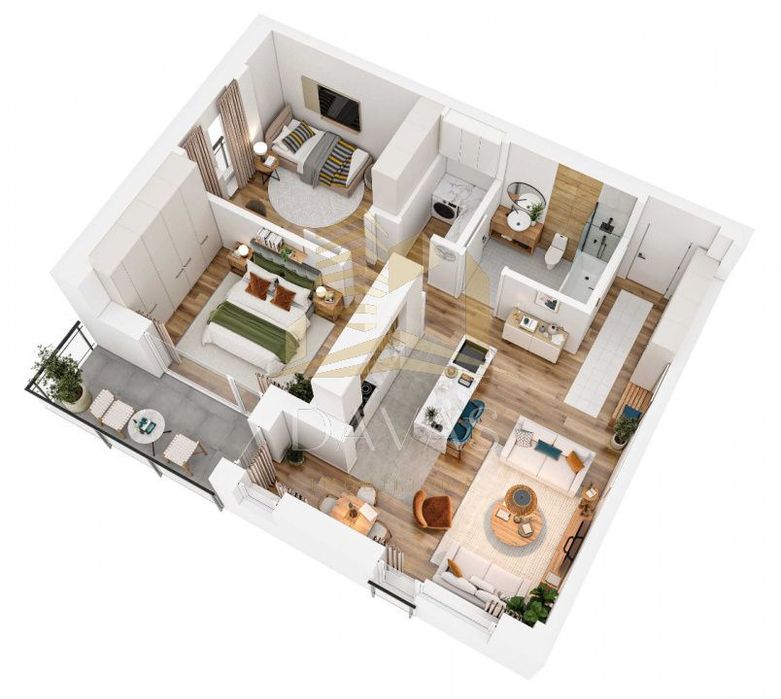 Apartament in bloc Nou de 3 camere - Parcare | Baciu