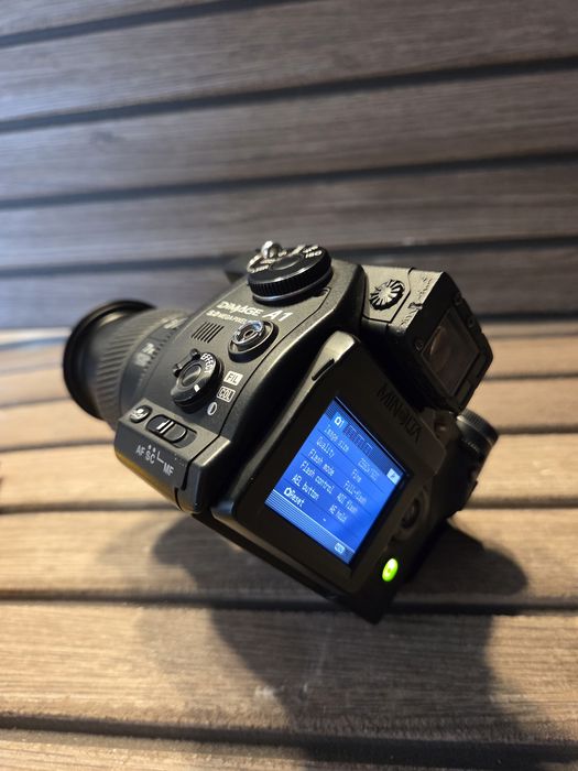 Minolta DiMAGE A1 5MP – aparat foto digital vintage anul 2003, colecție, 100% funcțional