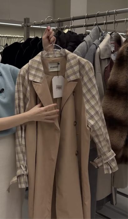 тренч  новый Корея