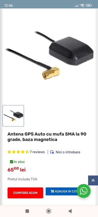 Antena masina nou nouță