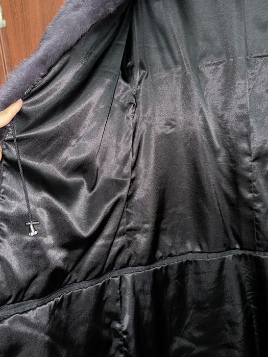 Шуба норковая графит