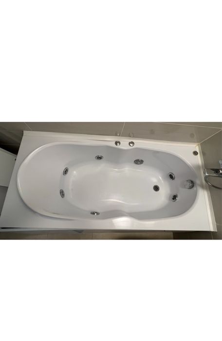 Cada baie cu hidromasaj rectangulara, West Sonia, acril, 150 x 70 cm