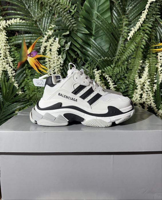 Balenciaga x Adidas Triple S White Black
