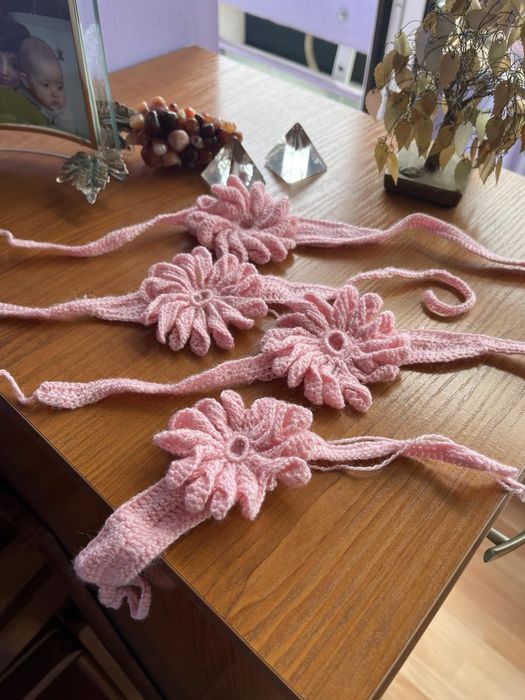 Детска плетена рокличка