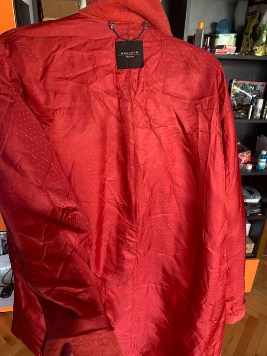 Палто Weekend Max Mara, цвят корал, размер 46 IT