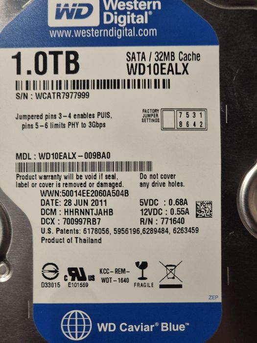 Hard Disk Western Digital Caviar Blue