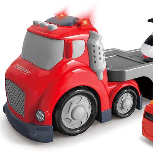 Камион с ремарке пътна помощ, с пожарна и хеликоптер