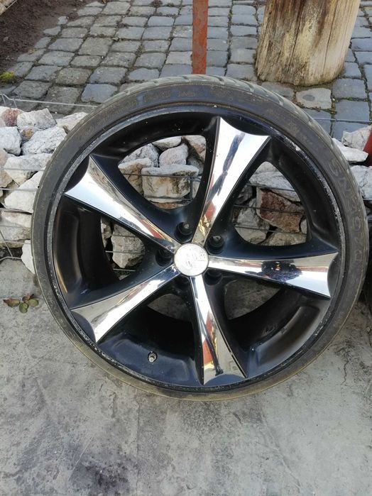 Jante Aluminiu pe 18, 5x100mm, Cauciucuri vara 215 35 R18, 750 Ron
