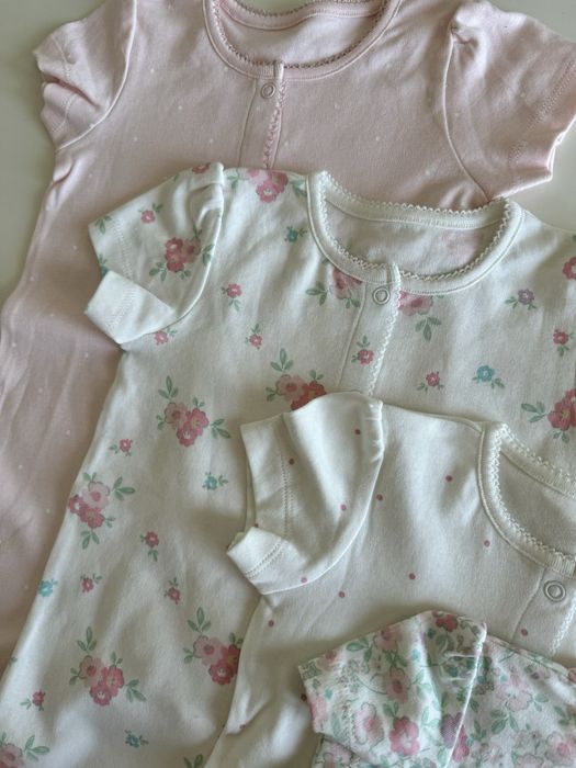 4бр. Комплект Ромпъри къс ръкав 9-12м