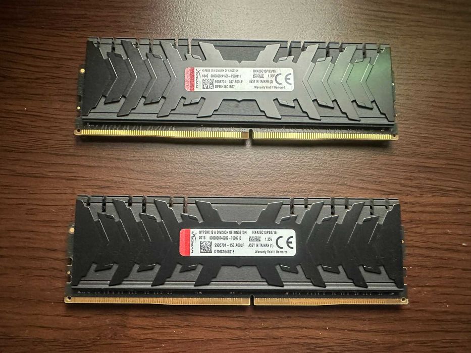 32 GB DDR4 2 x 16GB HyperX Predator 2666MHz с CL13 (HX426C13PB3/16)