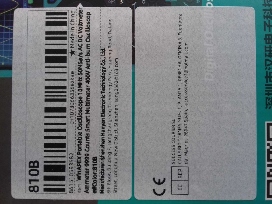 WinAPEX 810B 2IN1 Professional 10Mhz Oscilloscope+Multimeter