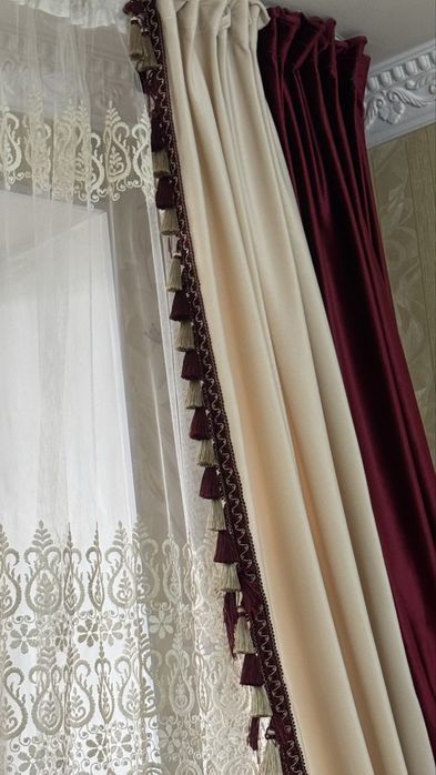 Штор для гостнинной с тюлями
