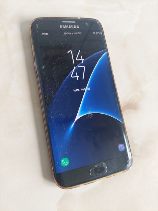 [S7Edge] Vând Samsung Galaxy S7 Edge Black (perfect funcțional) + husă //poze reale