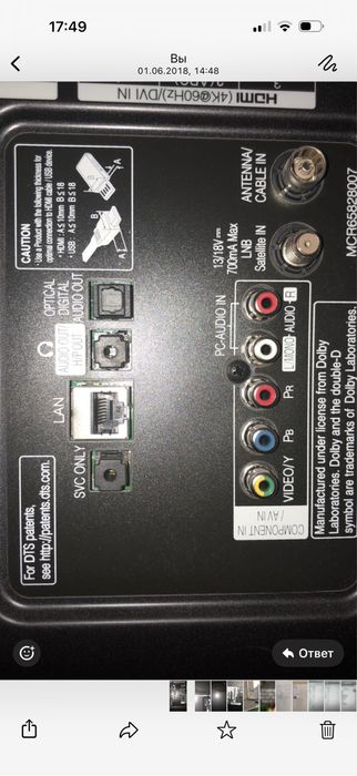 Продам телевизор sony на запчасти