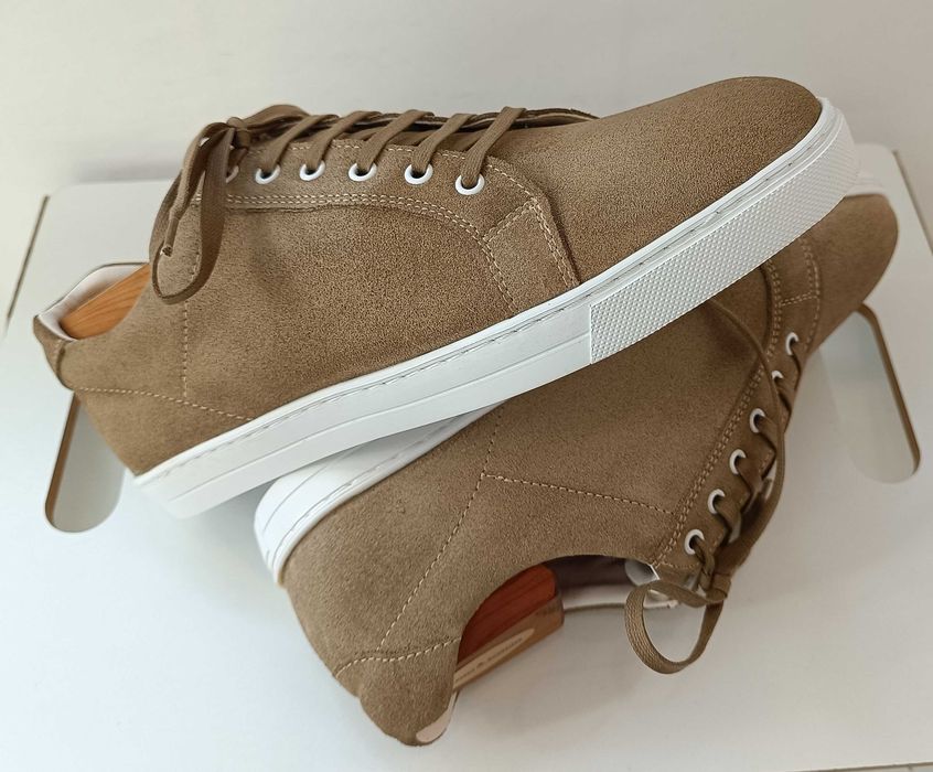 Pantofi sport casual 43.5 44 lucrati manual L. Artigianale NOI piele