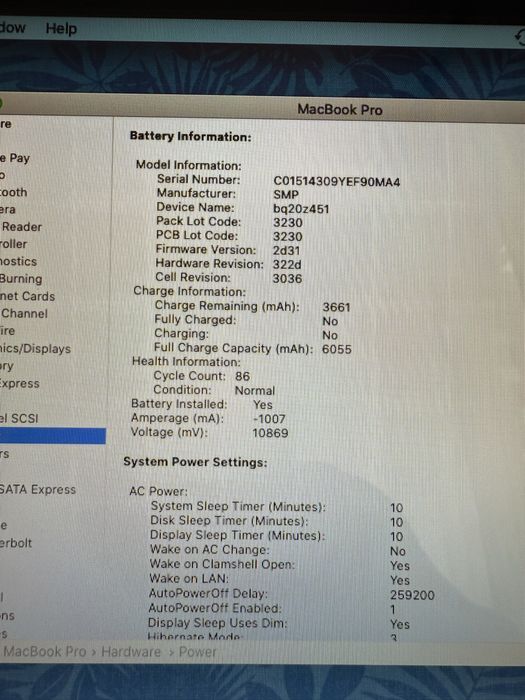 Macbook pro 13, 2014