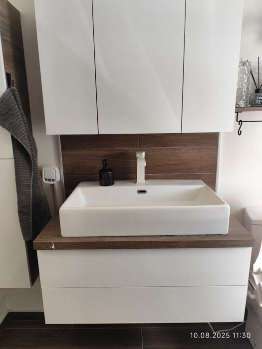 Мивка за баня - бяла