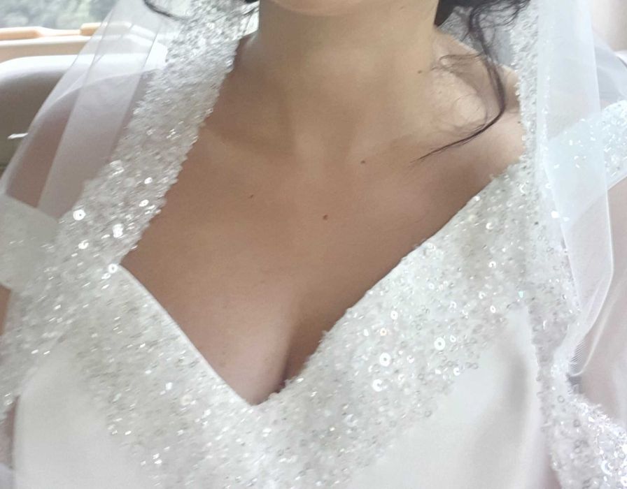 Rochie mireasa si voal Stefania Caragea