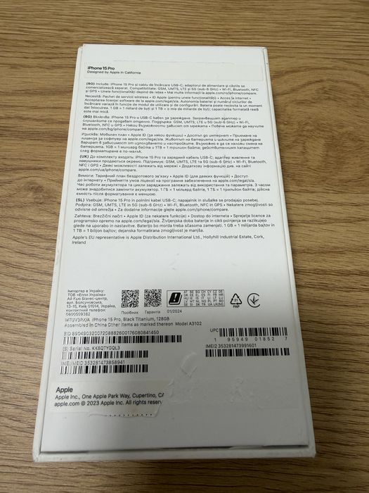 iPhone 15 Pro 128GB Black Titanium