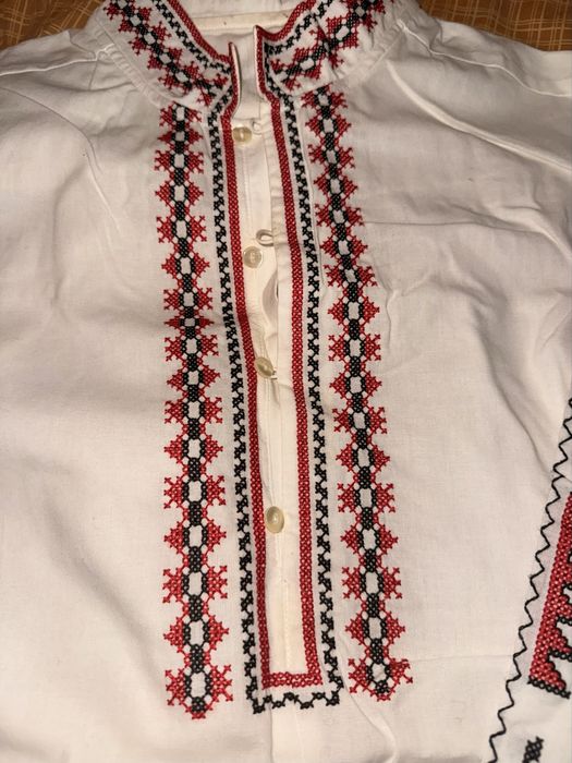 Мъжка тракийска народна носия - 100 % фин памук и вълна (пълен комплект) обличана веднъж размер XL