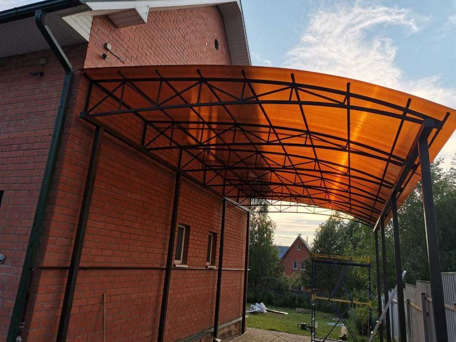 Поликарбонат сотовый 4-25 мм (лист 6м и 12 м), монтаж, доставка!