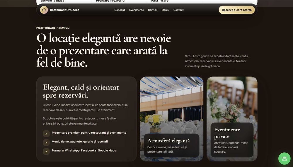 Realizez site-uri de prezentare pentru afaceri locale