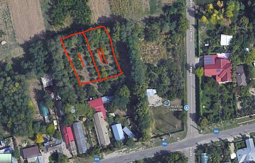 Teren de vanzare casa Cuza Voda Calarasii Vechi jud Calarasi 800 mp