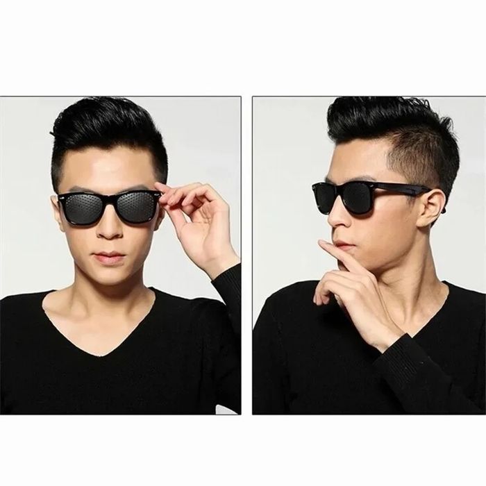 Очки с дырками тренажёр для лечения зрения с перфорацией защита глаза