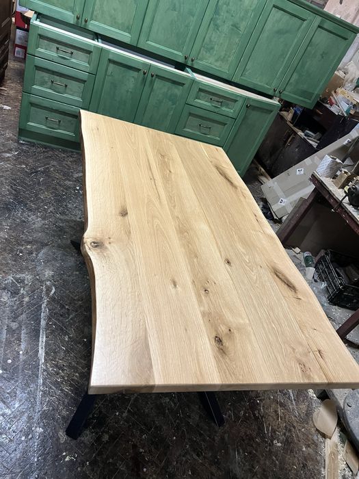 Налична трапезна маса от дъб масив 155х90см