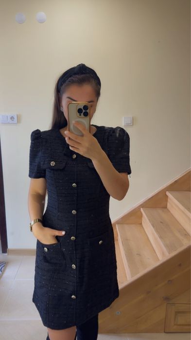 Нова луксозна рокля от букле/ туид