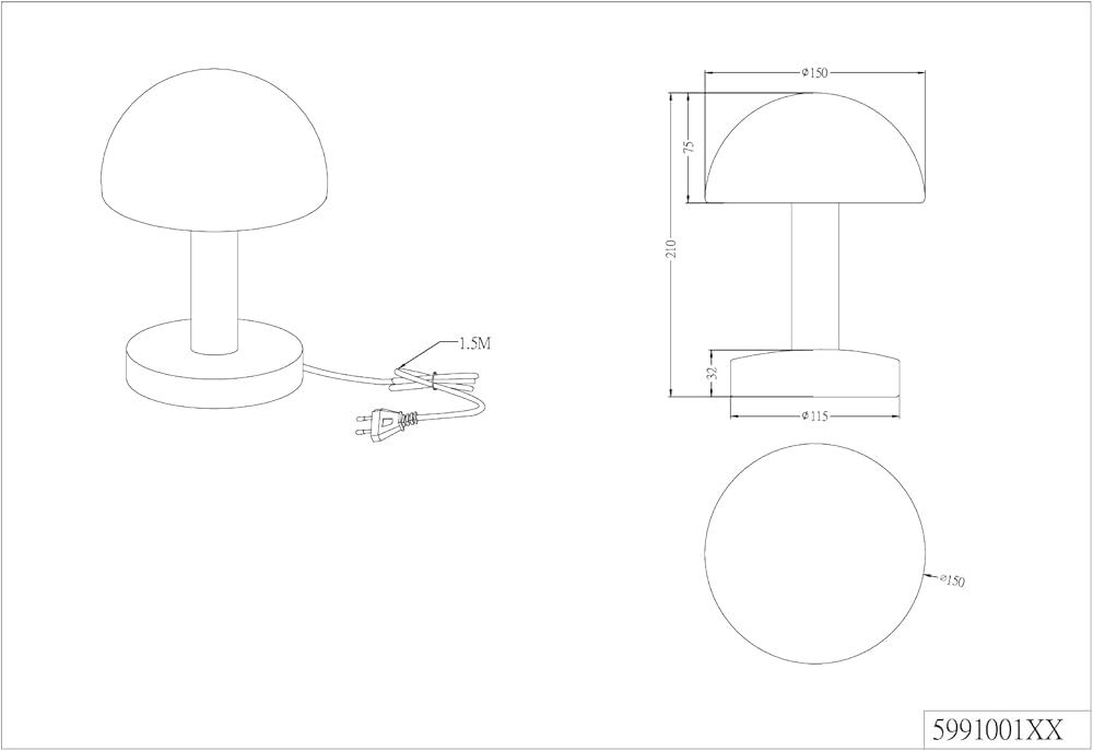 Trio Leuchten Fynn II Lampă de masă LED