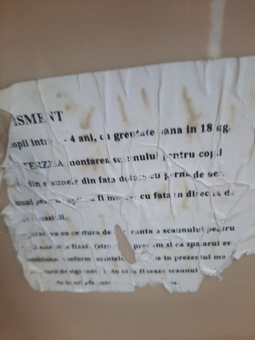 Scaun mașină până la 4 ani