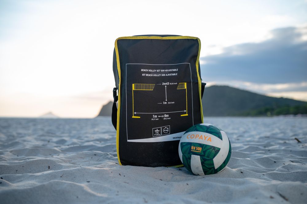Set de volei pe plajă, lungime reglabilă, - produs resigilat Decathlon