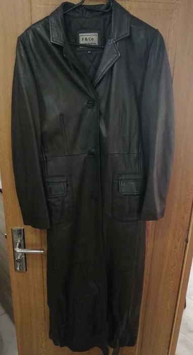 Geaca lunga dama din 100% piele originala F&Co