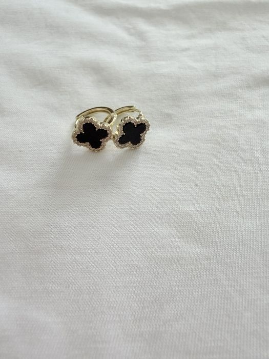 Set Cercei trifoi placati cu aur 18k
