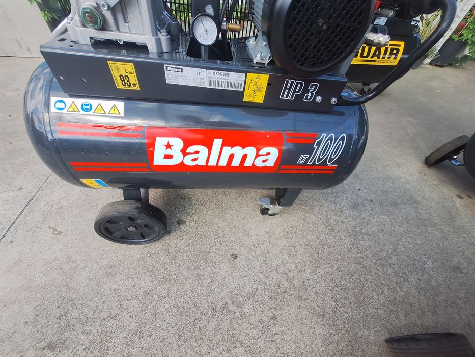 Compresor 220V ,   100l Fini,  Nuair,  Balma