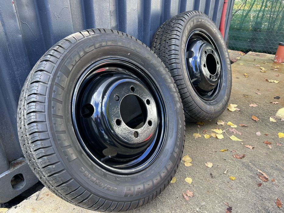 215/65/16 C 2бр. летни гуми с джанти Michelin Agilis  ЧИСТО НОВИ!!!