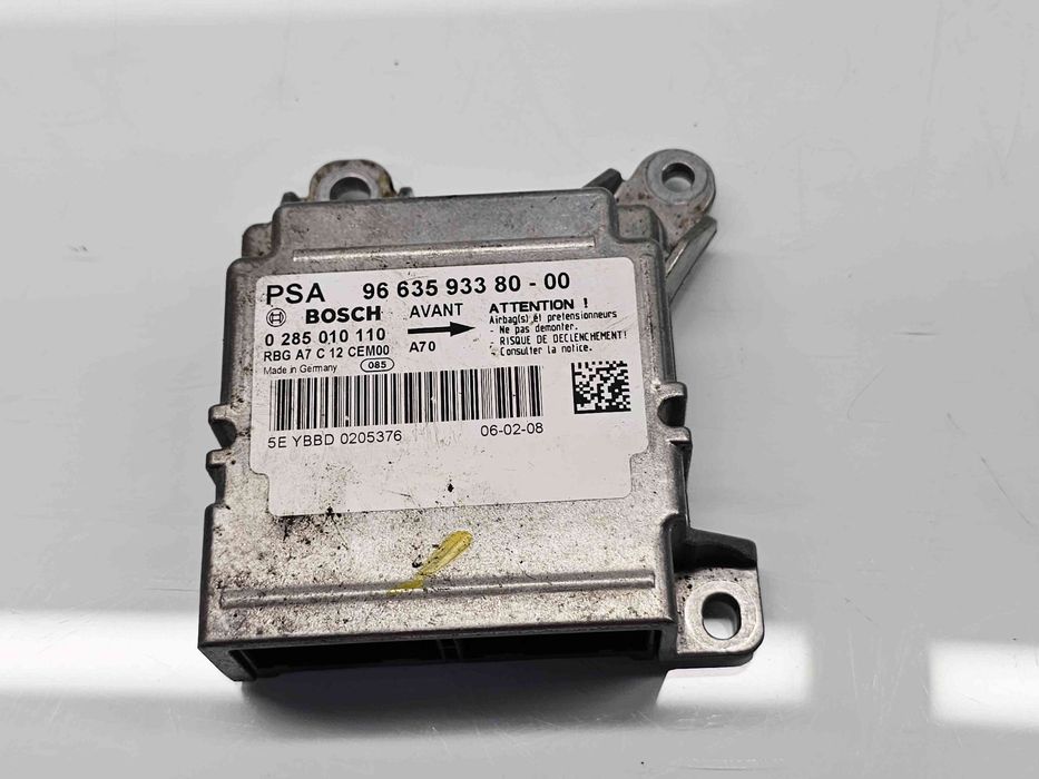 Calculator airbag Peugeot 207 Sedan [Fabr 2007-2012] 9663593380 1.6 HD