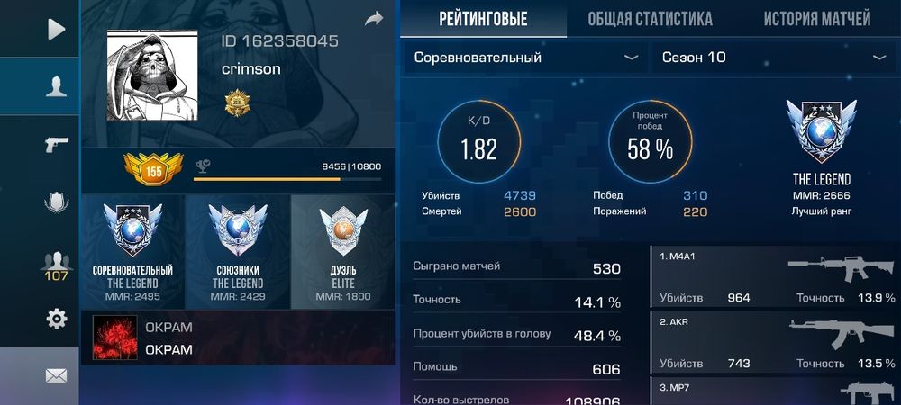 Аккаунт стендофф2 / со2 / standoff2 / so2