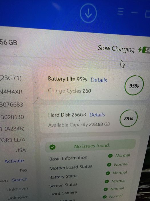 Iphone 15 pro  256Gb baterie 95% pentru piese