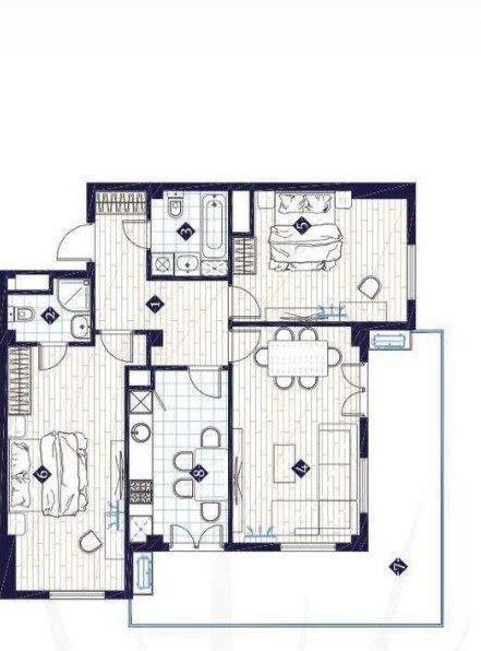 3-комнаиная квартира | ЖК Imperial Club City | центр