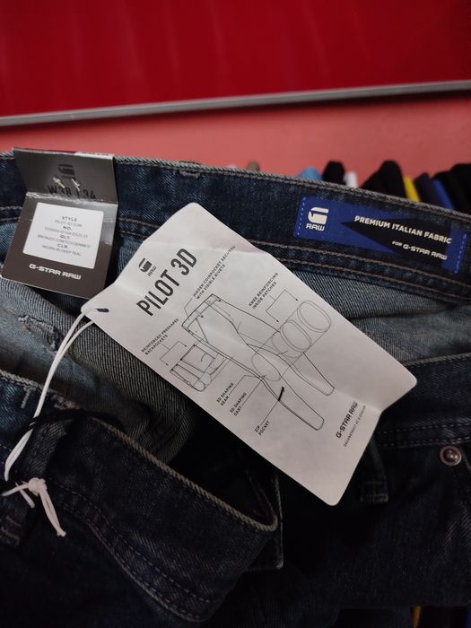 Оригинални дънки G-Star Raw Pilot 3D W38 L34 нови мъжки slim