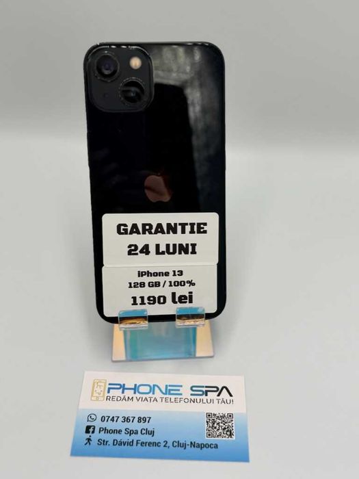 iPhone 13 128Gb 100%- Din magazin,cu garantie! RATE TBI !