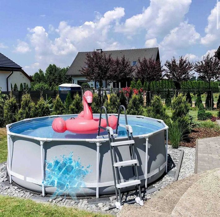 Каркасный бассейн  INTEX  basseyn  басейн  baseyn Установка и материал